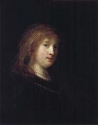 REMBRANDT Harmenszoon van Rijn, Saskia with a Veil